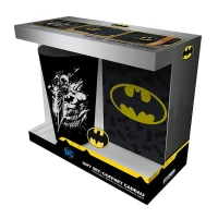 Ilustracja produktu Zestaw Prezentowy Batman: Szklanka XXL + Przypinka + Notes A6